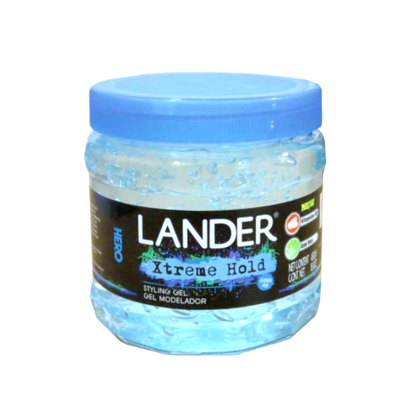 LANDER XTREME HOLD 12X450G HAIR GEL BLUE